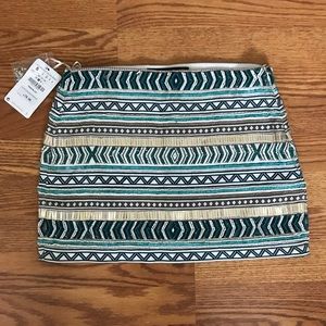 Zara Beaded Mini Skirt